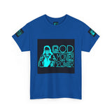 God Money Power Tee — Retro Neon Graphic T-Shirt