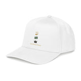 Mid Profile Baseball Cap — Minimalist Crown, Book & Sun Embroidery Cap