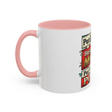 Put GOD First Hustle For The MONEY Accent Coffee Mug — Motivational Faith & Success Gift (11/15 oz)