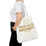 Inspirational 'Put God First, Hustle For The Money' Tote Bag
