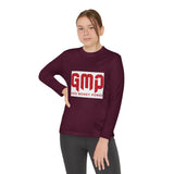 God Money Power (GMP) Youth Long Sleeve Tee — Red Logo Athletic Shirt