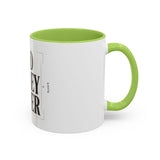 God Money Power Accent Coffee Mug – Inspirational Religious Typography Mug (11/15oz)