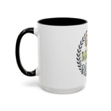 God Money Power Accent Coffee Mug — Inspirational Faith & Success Ceramic Mug (11/15 oz)