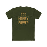 God Money Power T-Shirt — Crown & Fist Graphic Tee