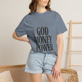 God Money Power T-Shirt — Bold Faith & Hustle Graphic Tee