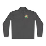 Quarter-Zip Pullover — "GMP God Money Power" Crest Embroidered Pullover