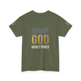 GMP GOD Money Power T-Shirt — Bold Gold Logo Tee