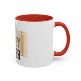 God Money Power Accent Coffee Mug — Motivational Faith & Wealth Ceramic Mug