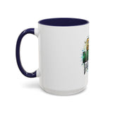 God Money Power Accent Coffee Mug — Inspirational Faith & Success Ceramic Mug (11/15oz)