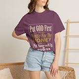 Put GOD First Hustle For The MONEY Graphic T-Shirt