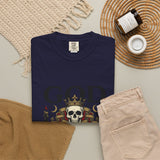 God Money Power- Skull T-Shirt — Gothic Skull Graphic Tee