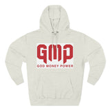 GMP 'God Money Power' Hoodie – Bold Red Logo Fleece Pullover