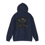 Angel Of Death Hoodie — Gothic Black & White Graphic Sweatshirt