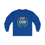 Money Power Long Sleeve Tee — “GMP GOD” Laurel Graphic