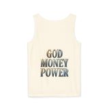 God Money Power Tank Top — Graphic Faith & Hustle Sleeveless Tee