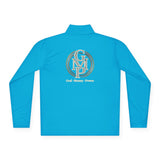 Quarter-Zip Pullover — Gold Monogram "GMP" (God • Money • Power)