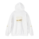 Money Vibes Hoodie — Gold Script Graphic Hooded Sweatshirt