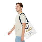 GMP God Tote Bag - 'GOD' Gold Emblem Canvas Tote