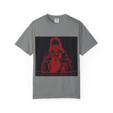 T-Shirt — Red Blindfolded Nun Graphic Tee (I Gave Money, Woke Up)