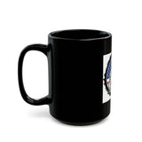 God Money Power Black Mug – Patriotic Bandana Saint Coffee Cup (11oz & 15oz)