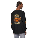 God Money Power- Halloween Pumpkin Long Sleeve Tee