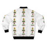 Money Power Graphic Bomber Jacket