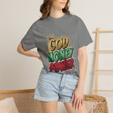 God Money Power T-Shirt — Bold Comic Typography Tee