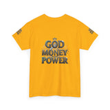 God Money Power Graphic Tee — Faith & Hustle Christian T-Shirt