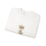 Crewneck Sweatshirt — "God Money Power" Crown & Coin Graphic