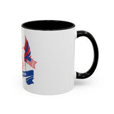 God Money Power Accent Coffee Mug — Patriotic Jesus Design (11/15oz)