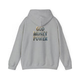 God Money Power Hoodie — Graphic Religious Inspirational Pullover
