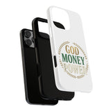 Phone Case — "God Money Power" Inspirational Religious Design