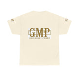 GMP "God Money Power" Graphic Tee – White Gold Logo