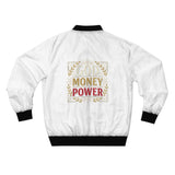 God Money Power Bomber Jacket — Motivational Statement Men's Bomber