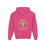 Youth Lion Crest Hoodie — GMP Gold Emblem Kids Pullover