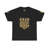 Money Power T-Shirt — Gold 3D "GMP Good Money Power" Graphic Tee