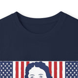 Long Sleeve Tee - Patriotic Bandana Mask Design with 'God, Money & Power' Graphic