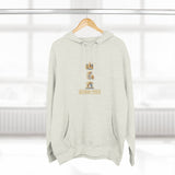 God Money Power Hoodie — Crown & Coin Vertical Graphic Fleece Hoodie