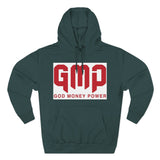 GMP 'God Money Power' Hoodie – Bold Red Logo Fleece Pullover