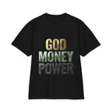 God Money Power T-Shirt — Bold Faith & Hustle Graphic Tee