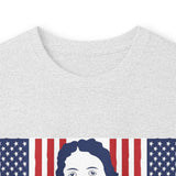 Long Sleeve Tee - Patriotic Bandana Mask Design with 'God, Money & Power' Graphic