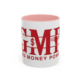 Accent Coffee Mug — G.M.P. (Good Money Power) Red Logo Ceramic Mug