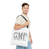 GMP "God Money Power" Printed Tote Bag — Faith & Finance Canvas Tote