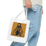 Religious Graphic Tote Bag — "God Money Power" Spiritual Streetwear Tote