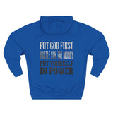 Inspirational Power Hoodie — "Put Yourself In Power" Religious Motivational Sweatshirt