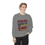 Inspirational Graphic Sweatshirt — "Put God First, Hustle for the Money, Put Yourself in Power"