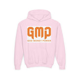 Youth Hoodie — GMP (God Money Power) Bold Orange Logo