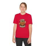 Youth Pumpkin Power Tee - "God Money Power" Halloween Graphic Shirt
