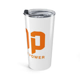20oz Insulated Tumbler — Bold Orange “Money Power” Logo Drink Cup