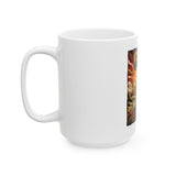 God Money Power Ceramic Mug — Pyramid Graphic Coffee Cup (11oz & 15oz)